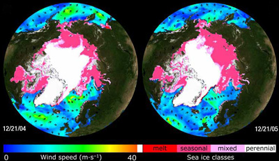 Melting of the Polar Ice Caps