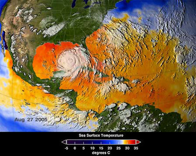 Increase in SST - Katrina